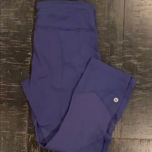 Navy blue lululemon crop pants